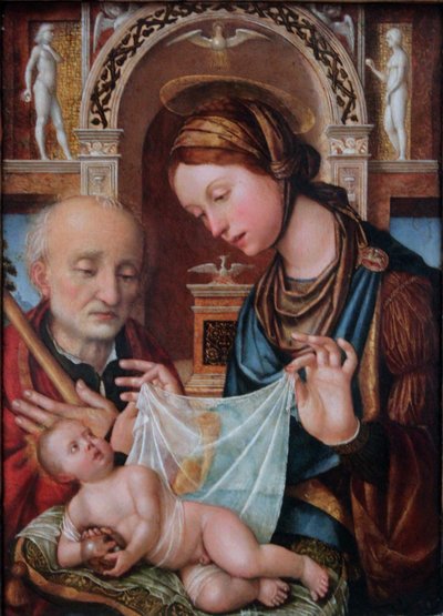 Die Heilige Familie von Gian Francesco de Maineri